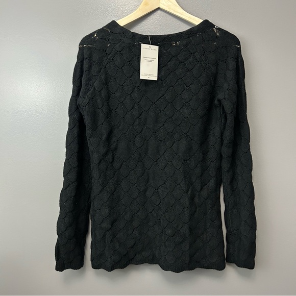 NWT Alfred Sung Diamond Jacquard Long Sleeve Sweater Size Large - Picture 3 of 7